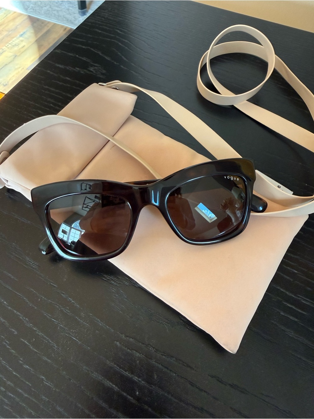 Vogue Cat Eye Brown Tortoiseshell Sunglasses